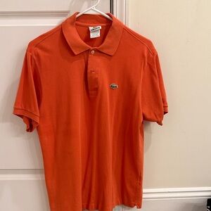 Lacoste Men's Polo Shirt in Bold Orange